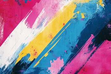 Poster - Abstract background with dynamic brushstrokes and vibrant colors, perfect for creative projects