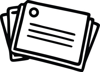 Poster - Clipboard icon vector illustration shows a business document with blank paper, a vector design for web use