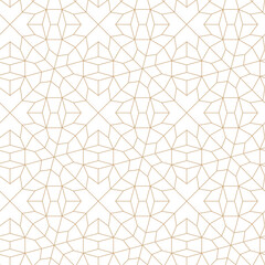 Poster - Islamic background with traditional style arabic. Seamless pattern for card, background, fabric or abstract design. Muslim ornament.