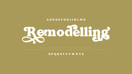Aufkleber - Beautiful Elegant Serif Font. Sophisticated Typeface for Luxury Branding and Design.