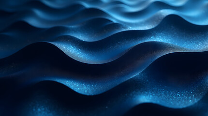 Aufkleber - Abstract waves in shades of blue create a tranquil and mesmerizing pattern, evoking a sense of calm and serenity.