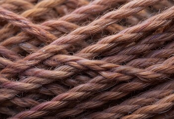 Aufkleber - Close Up Of Sewing Thread Texture, Revealing Intricate Twisted Fibers. Subtle Color Variations Add Depth And Visual Interest. Perfect For Craft And Textile Design Projects. A Macro View.