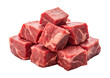 © Photo Find - Cubed beef isolated on transparent background