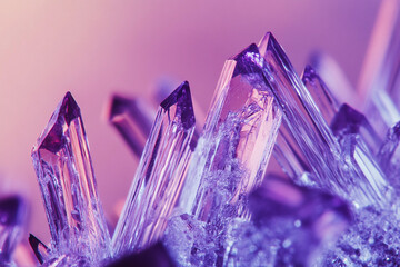 Poster - Close-up view of purple potassium permanganate crystals Generative AI