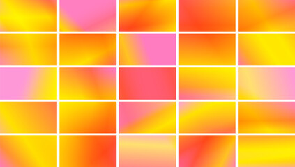 Aufkleber - Abstract gradient tiles, vibrant, multicolored pattern, seamless texture