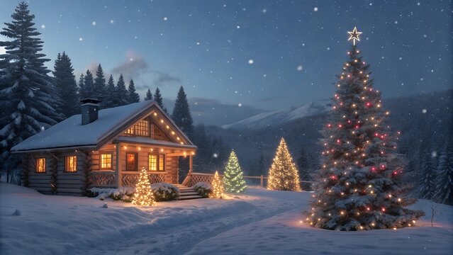 christmas theme environment stock image