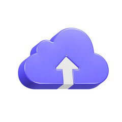 Fototapete - upload icon button 3d rendering
