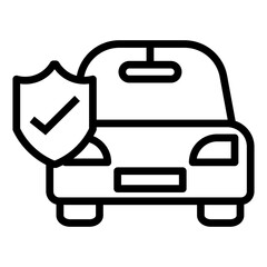 Aufkleber -  car insurance  vector icon