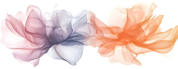 Poster - floral watercolor whispers: soft, ethereal watercolor blooms dance across the frame, their delicate 