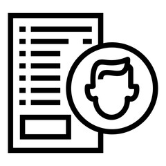 Aufkleber -   customer data  vector icon