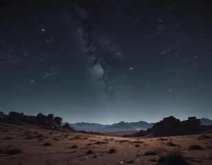 Wall Mural - Vast, dark sky ablaze with countless twinkling stars ,  space,  nebula