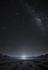 Wall Mural - Vast, star-studded midnight sky  Deep black backdrop , night sky photography, stardust, night photography