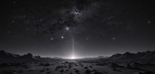 Wall Mural - Velvety black sky, countless twinkling stars scattered across a cosmic canvas , cosmos,  power