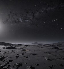 Wall Mural - Velvety black sky, countless twinkling stars scattered across the cosmic canvas ,  black,  adventure