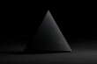 © Antony - Dark triangular shape illuminated softly in a shadowy environment showcasing minimalist design
