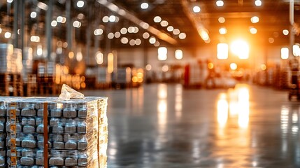 Poster - Realtime monitoring of cold storage supplies warehouse inventory management industrial sunrise efficiency