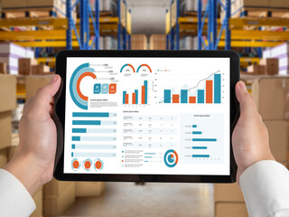 Poster - business data dashboard provide business intelligence analytic for marketing strategy planning snugl