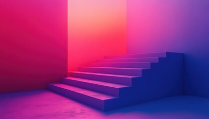 Poster - Colorful wisps of fog swirl in vibrant hues during sunset, creating a dreamy atmosphere filled with shades of purple and pink