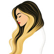 © Alexandru Manole - Beautiful women with long hair vector illustration