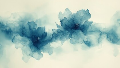 Fototapete - Soft blue fabric waves create a serene and calming texture, perfect for backgrounds and artistic use in various design projects