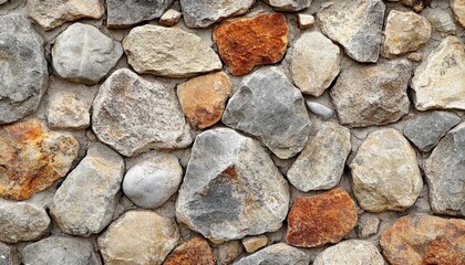 Fototapete - Natural stone wall showing various textures and colors, used in rustic architecture for homes and outdoor spaces