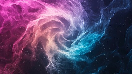 Wall Mural - Abstract and vibrant space nebula with a symphony of colors, a celestial masterpiece of swirling cosmic dust and gas.