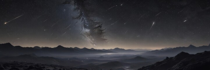 Wall Mural - a breathtaking view of countless stars glittering across an endless, obsidian sky , cosmic, twinklin