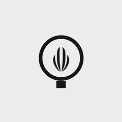 Poster - Abstract vector graphic logo design creative modern illustration art symbol sign element black and white icon silhouette