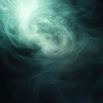 Background reveals glowing ripple of fog swirl push