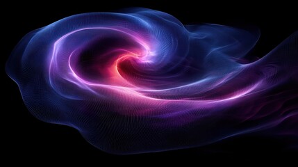 Wall Mural - glowing cosmic swirl, nebula, space, abstract background, design element