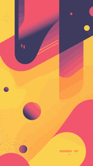 Poster - Abstract Geometric Background with Offset Quads in Minimalist Vector Style for Modern Design