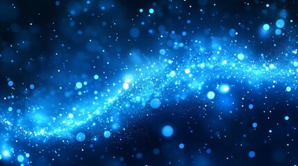 An illustration titled Fading Universe showcases a celestial scene of deep blues gradually fading into the darkness of a starlit black void, inspiring awe within the galaxy's immense mysterious space