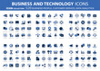 © makyzz - Business people, customer service, analytics and organization management web icons set. Icons vector collection