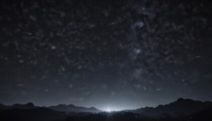 Wall Mural - dark, star-filled night sky, countless sparkling stars , dark matter, astronomical, backdrop