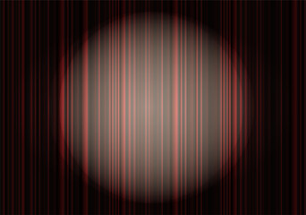 Poster - Abstract circular pattern with vertical lines creating moody atmosphere.