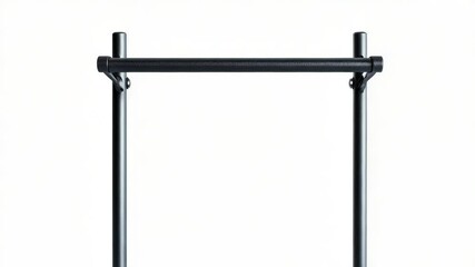 Poster - A black and white photo of a pull up bar