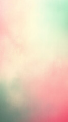 Poster - A light green and pink background with a white and green stripe. The background is blurry and the colors are vibrant