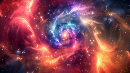 abstract swirling cosmos
