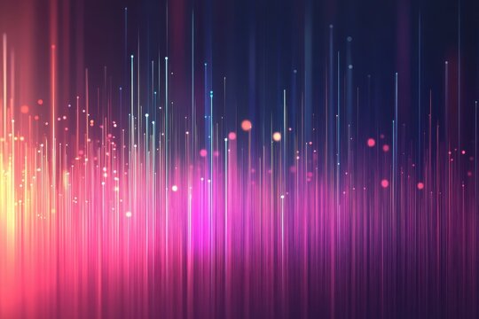 Glitch mist prisms thread hazy background softly shows