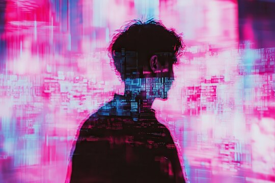 Glitchy haze flows behind vapor pulse twist