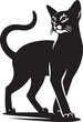 © MDALHAZ - cat silhouette vector, cat silhouette drawing, logo vector