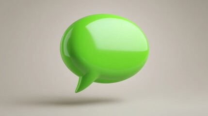 Poster - Vibrant green balloon symbolizing celebratory moments and creative communication in the role of chief communications officer