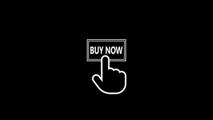 Poster - Buy Now Button With Hand Cursor Animation