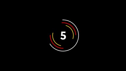 Poster - Five Second Countdown Timer Animation