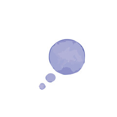 Poster - vector illustration of chat balloon element in watercolor style. colorfull watercolor