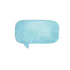 Poster - vector illustration of chat balloon element in watercolor style. colorfull watercolor
