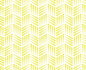 Leinwandbilder - Abstract geometric pattern. A seamless vector background. White and yellow ornament. Graphic modern pattern. Simple lattice graphic design