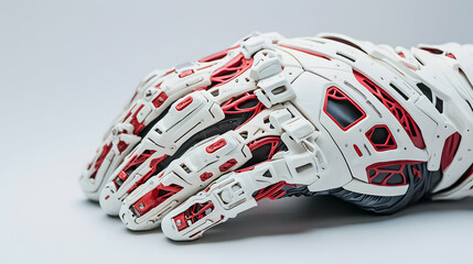 Poster - A detailed robotic hand design. Perfect for sci-fi projects medical simulations or educational visualizations. Explore advanced biomechanics and futuristic technology.