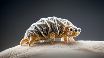 Poster - A bizarre insect with multiple eyes and a complex exoskeleton structure. Great for educational materials or creative fantasy artwork. It is unique and eye-catching.
