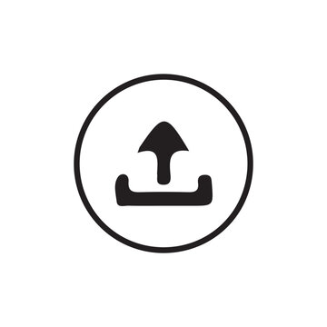 Download icon in trendy flat style isolated on background.download icon editable stroke outline icon isolated on white background flat vector illustration eps 10.